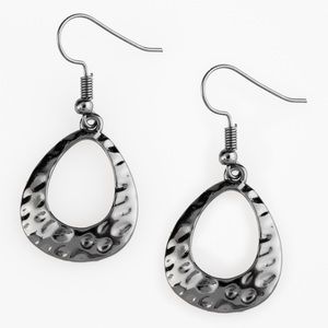 3 for $10 Small gunmetal earrings